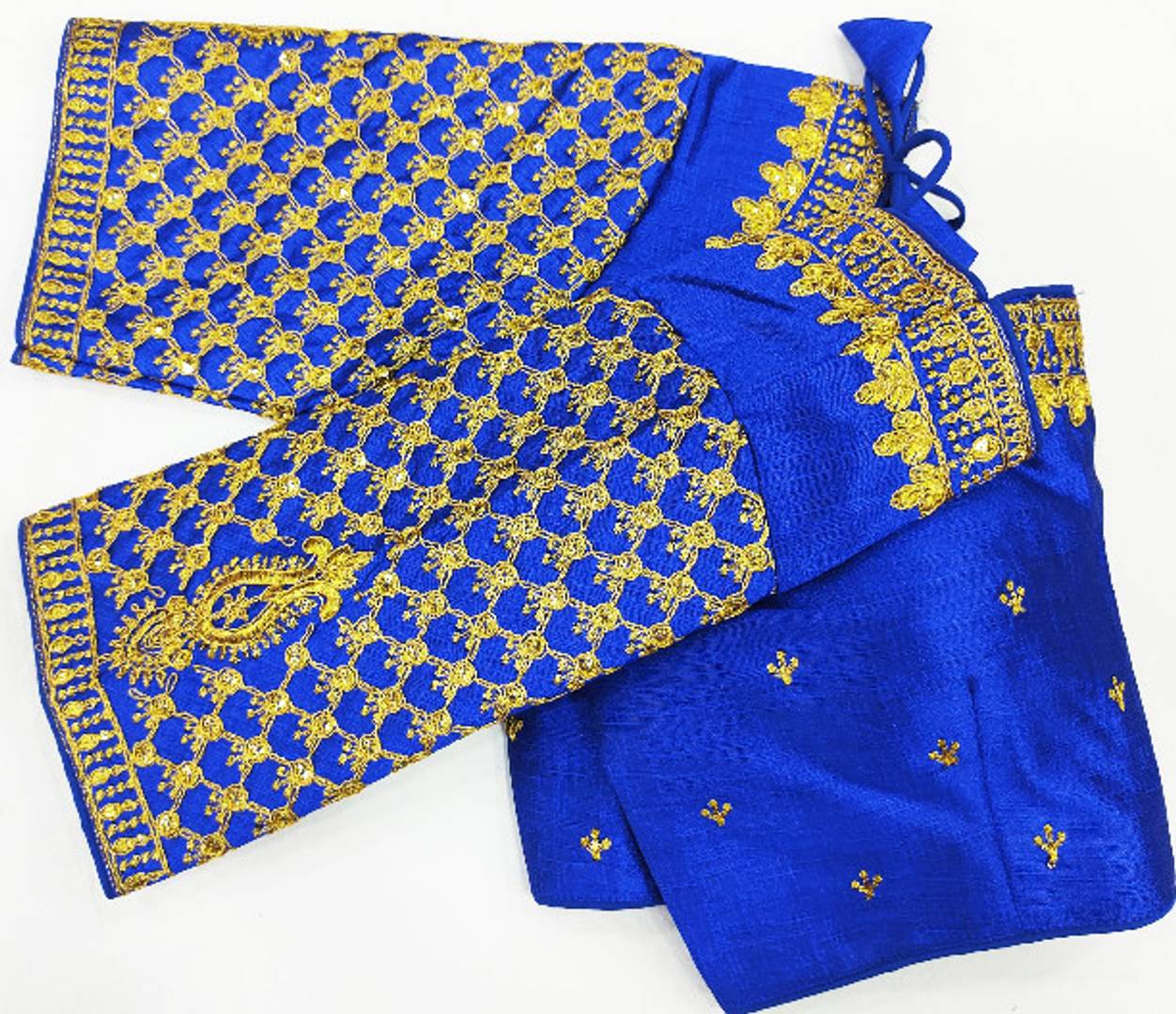 Phantom Silk Zari Embroidered Stitched Blouses